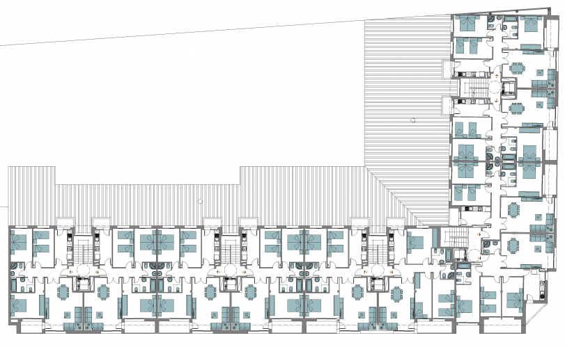 Concurso edificio residencial 30 viviendas VPA en Calamocha (Teruel) 3.